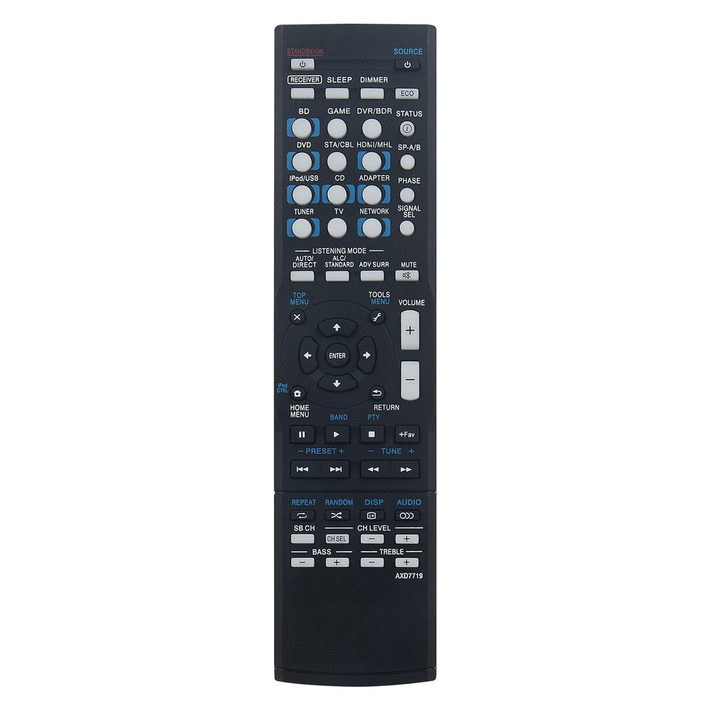 AXD7719 Replacement Remote Compatible with Pioneer AV Receiver VSX-S510 VSX-S310 VSX-S510-S VSX-S310-S VSX-S510-K VSX-S310-K VSX-S510-W