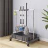 Movable Broom Mop Holder,Utility Floor Standing Cleaning Tool Cart,Housekeeping Supplies,Garden Tool Organizers and Storage, Umbrella Stand,put Wet Mops,Home,Bathroom,Housekeeping,Hotel Must Haves ( C view 3