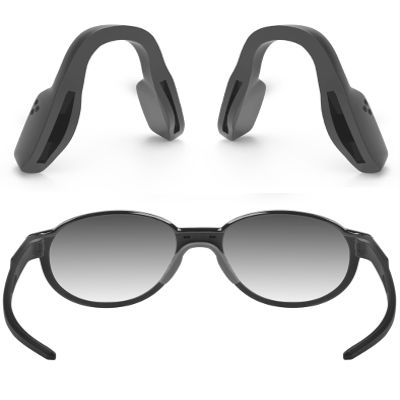 ToughAsNails 2 PCS Low Bridge Fit Replacement Nose Pads Pieces for Oakley Trailing Point OO9447 Gray&Gray