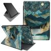 BFSEROBJ Case for Kindle Fire HD 8 & Fire HD 8 Plus Tablet 10th/12th/14th Generation 2020/2022/2024 360 Rotating Degree Stand Lightweight Protective Smart Cover with Auto Wake/Sleep - Mountains view 1