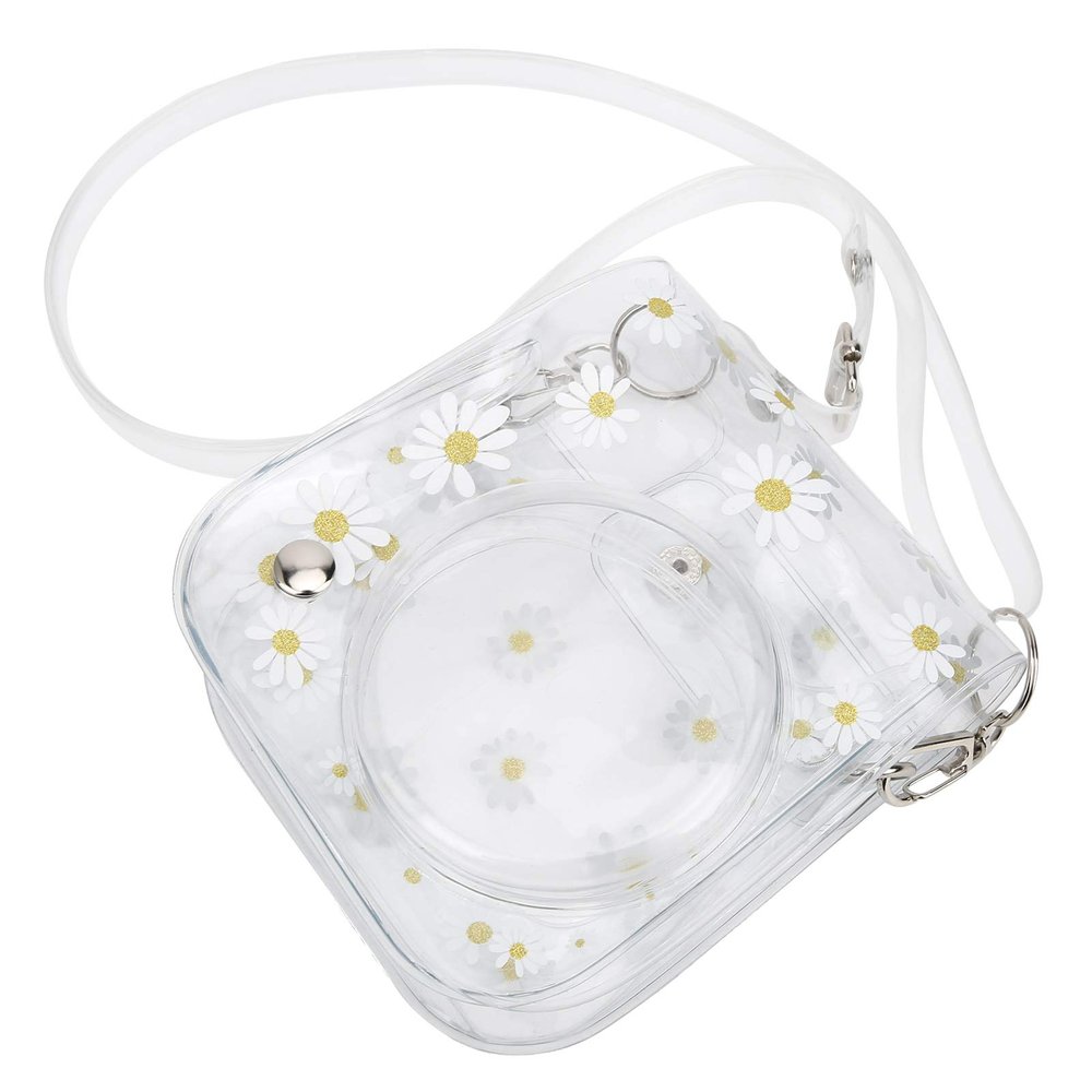 Camera Bag, Daisy Transparent Camera Case Bag, Adjustable PVC Shoulder Bag, for Mini 11/9/8 Camera