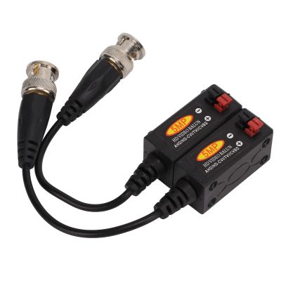 Video Balun Transceiver, CVI TVI AHD Video Balun Transmitter 1080P 5MP ABS for Security Camera System