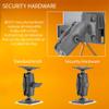 iBOLT Dockn Lock Bizmount Pillar Mount- Heavy Duty Secure Forklift Locking Tablet Mount for Warehouse Vehicles and 7-10 inch Tablets view 3
