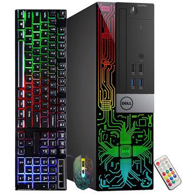 Dell Optiplex 5040 (RGB) Desktop Computer | Quad Core Intel i5 (3.2) | 16GB DDR3 RAM | 1TB SSD Solid State | Windows 11 Professional | Home or Office PC (Renewed)