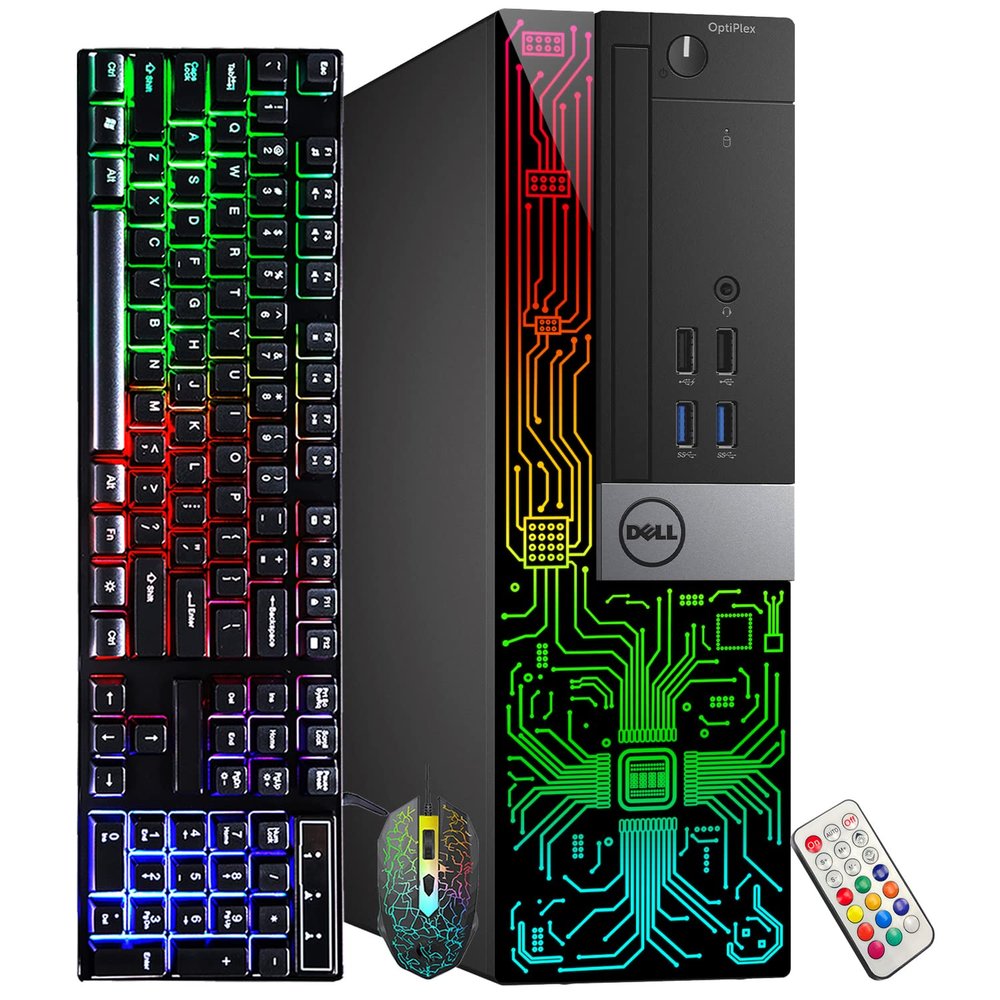 Dell Optiplex 5040 (RGB) Desktop Computer | Quad Core Intel i5 (3.2) | 16GB DDR3 RAM | 1TB SSD Solid State | Windows 11 Professional | Home or Office PC (Renewed)