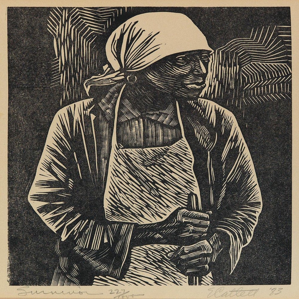Elizabeth Catlett : Survivor : Archival Art Print