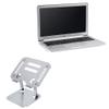 BoxWave Stand and Mount Compatible with AGB Octev AB-1210 - Executive VersaView Laptop Stand, Ergonomic Adjustable Viewing Angle Metallic Riser - Metallic Silver