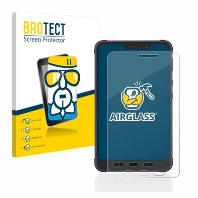 brotect Glass Screen Protector Film Compatible with Samsung Galaxy Tab Active 3 Enterprise Edition LTE - Glass-Foil Protection [Scratch Resistant]