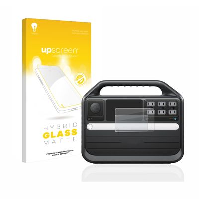 upscreen Matte Screen Protector Glass Film compatible with Anker Powerhouse 555 - Anti-Glare, Anti-Fingerprint, 9H Glass Protection