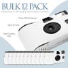 H&H Photo Supply White Disposable Cameras for Wedding (12 Pack)  Deluxe Disposable Camera Bulk Set Perfect for Weddings!  Includes Carrying Tote & Development Discount  USA-Made Film, 27 Photos view 2