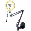 Webcam Ring Light Wall Mount, 10'' Streaming Light with Folding Arm Wall Holder Compatible with Logitech C920s StreamCam Brio C930 C922x C925e C615 webcams view 1