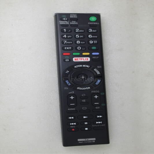 Replacement Remote Control Replace for TV/Audio/Projector for Sony KDL-55W756C KD-55X8509C KD-55X8508C RMT-TX100U Smart TV
