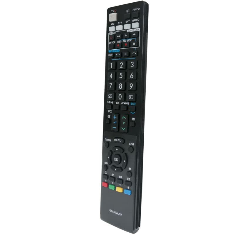 Replacement Remote Control Replace for TV/Audio/Projector for Replced GA841WJSA for Sharp AQUOS LCD TV LC-40lU820E LC52lE822E LC60lE82E