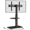 Perlegear Floor TV Stand with Power Outlet, Universal TV Stand for 32-75 inch TVs up to 110 lbs, Height Adjustable Standing TV Mount, Tall TV Mount with Wood Base, Max VESA 600x400mm, PGFS06 view 1