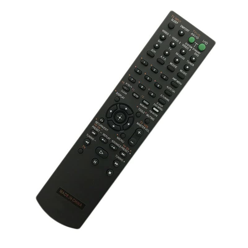 Replacement Remote Control Replace for TV/Audio/Projector for Sony STR-DE685 STR-DE698 STR-DE885 STR-DE895 AV Receiver