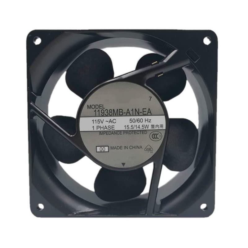 AC115V 15.5/14.5W 11938MB-A1N-EA 12038 12cm 2-pin Axial Cooling Fan