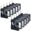 10X 45013 Label Tape Replace for Dymo Label Maker Refills D1 Black on White Replace for D1 45013 S0720530 Compatible with Dymo LabelManager 210D 260P 280 360D 420P PnP, 1/2 Inch x 23 Feet view 1
