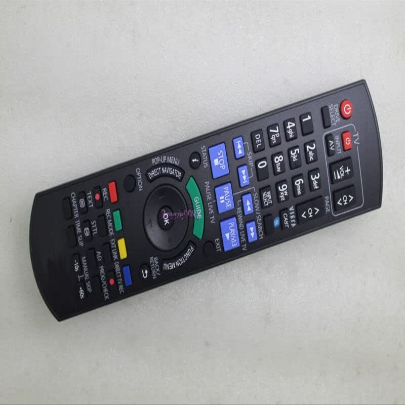 Replacement Remote Control Replace for TV/Audio/Projector for Panasonic Blu-Ray Player DMR-EX89 DMR-EX769EB DMR-EX768EB