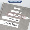6X Replace for Dymo D1 Label Tape 45013 for Dymo Label Maker Refills D1 A45013 S0720530, Work with DYMO LabelManager 160 280 360D 420P 210D PnP Label Maker Tape, 1/2 Inch x 23 Feet, Black on White view 3
