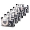 Absonic XR-9WE2S 9mm Label Tape Replace for Casio Xr-9we Label Maker Tape Use with Casio Label Printers KL-120 KL-60 KL-100 KL750B KL750 KL7200,6-Pack view 1