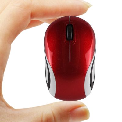 GUGUELEC Wireless Mouse Cute Mini Computer Mouse for Laptop Small Size Pocket USB Optical Mice 3 Buttons 1000 DPI Cordless Mouse for PC Kids Gift (Red)