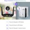 WiFi Extender Signal Booster Up to 3000sq.ft and 26 Devices, WiFi Range Extender, Wireless Internet Repeater, Long Range Amplifier with Ethernet Port, 1-Key Setup, Access Point, Alexa Compatible view 3
