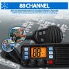 Retevis RM20 Fixed Mount Marine Radio with GPS, DSC, Bundle with Retevis RM21 Handheld Noise Cancelling Marine Radio,Waterproof IP67 Submersible,LCD Display,NOAA Weather, Ship Shore Radio for Boat view 4