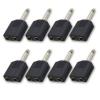 Czyuntuo 6.35mm to 1/4 Adapter,Mono Plug Male to Dual 1/4 Inch Female Audio Adapter, Dual 6.35mm Jack Adaptor Y Cable Splitter for Guitar, Headphone, Microphone, Amplifier,8 Pack-Black view 1