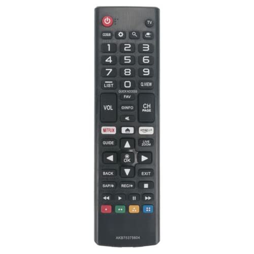 Replacement Remote Control Replace for TV/Audio/Projector for LG Smart TV 43UK6090PUA 49UK6090PUA 50UK6090PUA