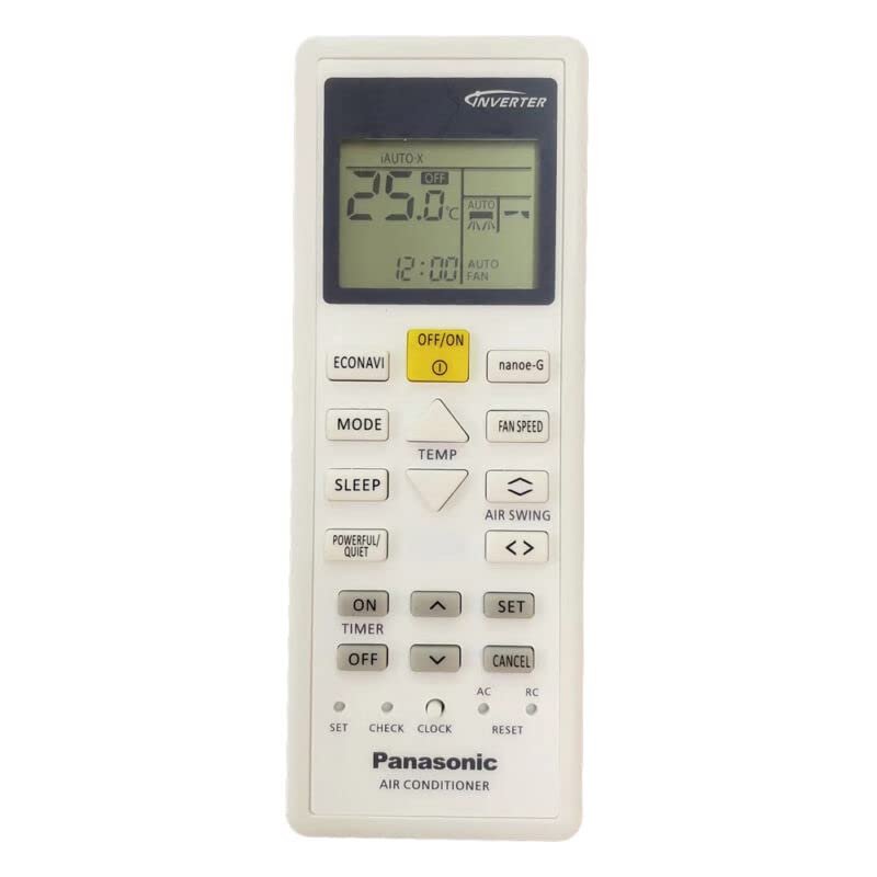 Replacement Remote Control Replace for TV/Audio/Projector for Panasonic AC for A75C00370 A75C12670 A75C03420 A75C00510 A75C01990