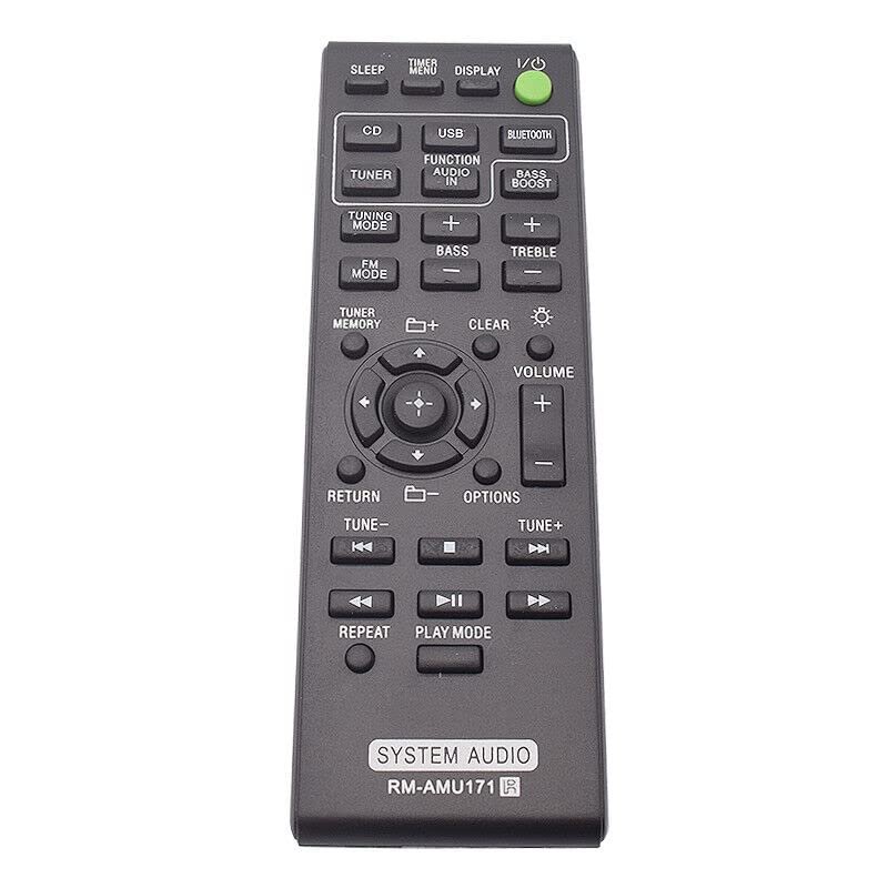 Replacement Remote Control Replace for TV/Audio/Projector for Sony Audio System CMT-BT80W HCD-SBT100B CMT-BT80WB