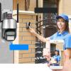 GOWENIC Security Cameras Outdoor, 2560 x 1440P HD Security Camera, 360 Rotatable AI Intelligent 2MP Surveillance Camera, 2.4G WIFI, Infrared Night view 4