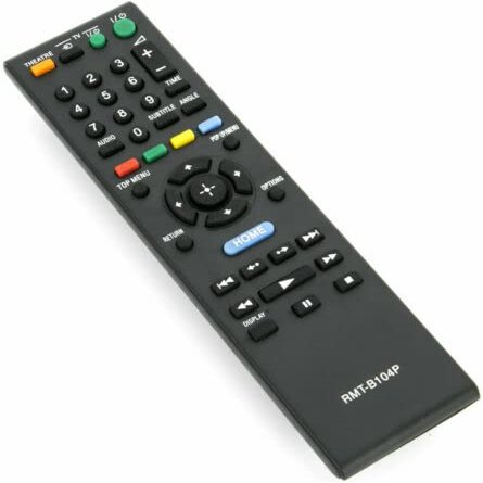 Replacement Remote Control Replace for TV/Audio/Projector RMT-B104P for Sony Blu-ray Player BDP-S350 BDPS360 BDP-S370