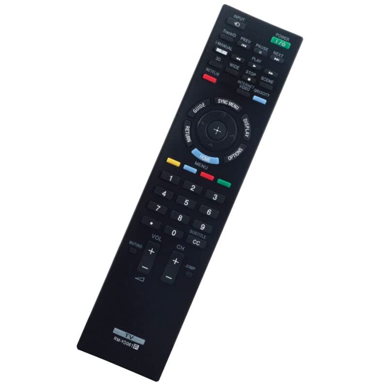 Replacement Remote Control Replace for TV/Audio/Projector RM-YD061 for Sony TV KDL-46EX729 KDL-60EX720 KDL-32EX720