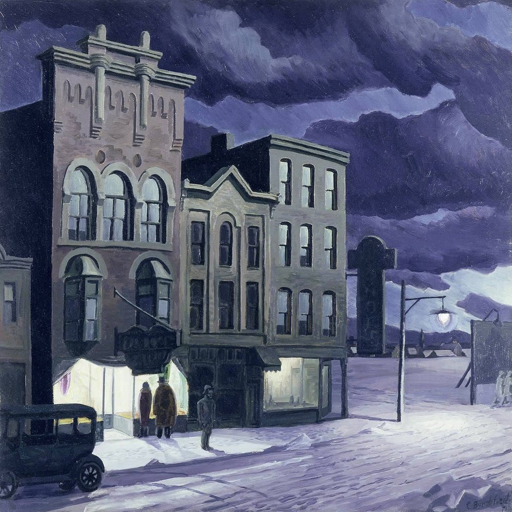 Charles Ephraim Burchfield : Winter Twilight : 1930 : Archival Quality Art Print