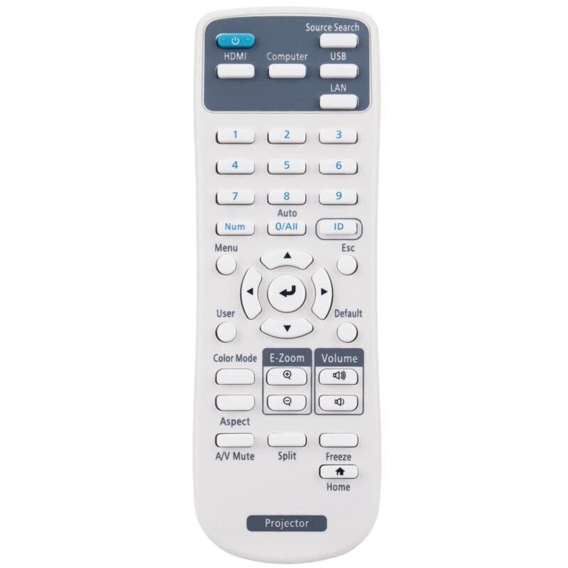 Replacement Remote Control Replace for TV/Audio/Projector 219863500 for Ep-s0n Projector EX9230 VS260 EB-992F EB-982W EB-E10