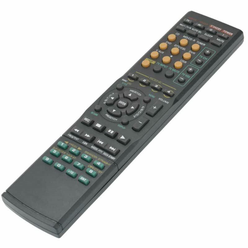 Replacement Remote Control Replace for TV/Audio/Projector Generic for Yamaha RXV630RDS WC632900 WH254400 WE45890 AV System
