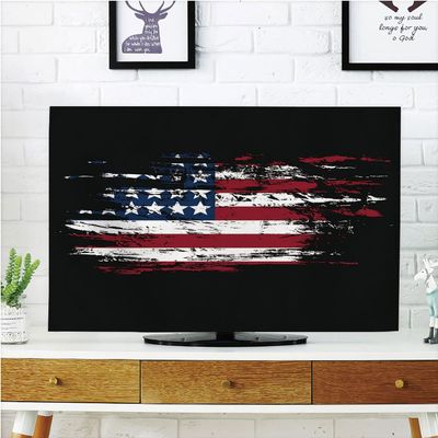 AMAPARK Indoor TV Dust Cover, Cover 50/52 Inch American Flag Quality Waterproof Polyester Protect Your TV Style-271