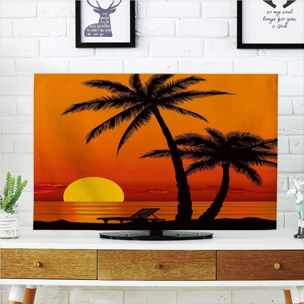 AMAPARK TV Dust Cover, Cover 47 Inch Beach Suitable for Sets of Most Models TV Style-520