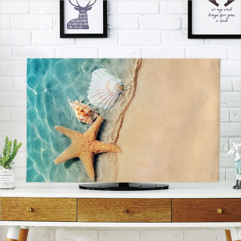 AMAPARK TV Dust Cover, Cover 47 Inch Beach Suitable for Sets of Most Models TV Style-560