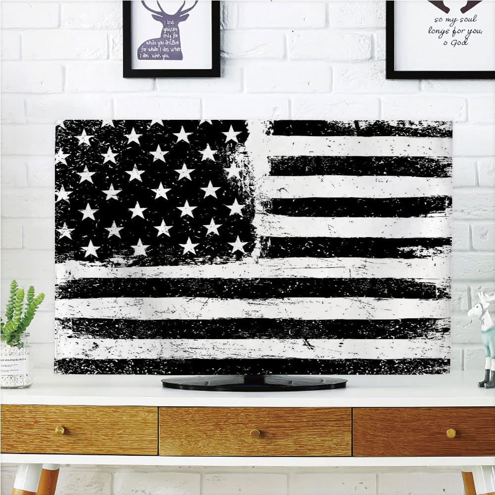 AMAPARK Indoor TV Dust Cover, Cover 50/52 Inch American Flag Quality Waterproof Polyester Protect Your TV Style-207