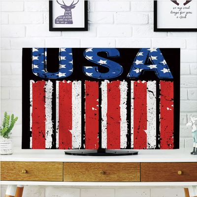 AMAPARK Indoor TV Dust Cover, Cover 32 Inch American Flag Quality Waterproof Polyester Protect Your TV Style-283