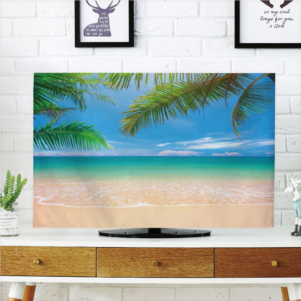 AMAPARK TV Dust Cover, Cover 50/52 Inch Beach Suitable for Sets of Most Models TV Style-360
