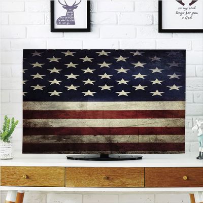 AMAPARK TV Dust Cover, Cover 55 Inch American Flag Suitable for Sets of Most Models TV Style-264