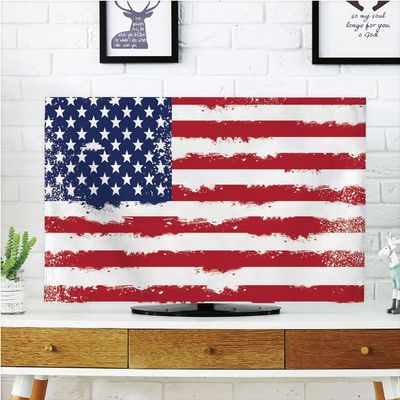 AMAPARK Indoor TV Dust Cover, Cover 50/52 Inch American Flag Quality Waterproof Polyester Protect Your TV Style-319