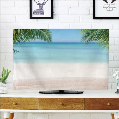 AMAPARK Indoor TV Dust Cover, Cover 65 Inch Beach Quality Waterproof Polyester Protect Your TV Style-403