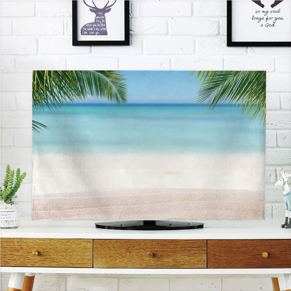 AMAPARK Indoor TV Dust Cover, Cover 65 Inch Beach Quality Waterproof Polyester Protect Your TV Style-403