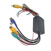 Camera Video Control Box with 4 Video Input Front, 4 in 1 Video Channel Converter Box, Compatible with 12 V Power System and Camera Display Setup MPVs, Wagons, RVs, Engineering Vehicles, and Buses view 1