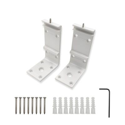 VIVIDSTORM Wall Brackets for Drop Down Screen with White Color