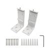 VIVIDSTORM Wall Brackets for Drop Down Screen with White Color view 1
